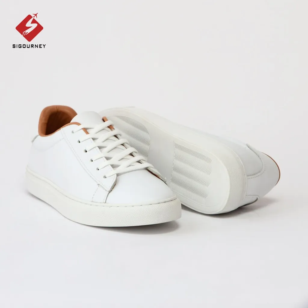 Alternative view of Giày Sneaker Da Bò Màu Trắng Tt-001 - Sigourney