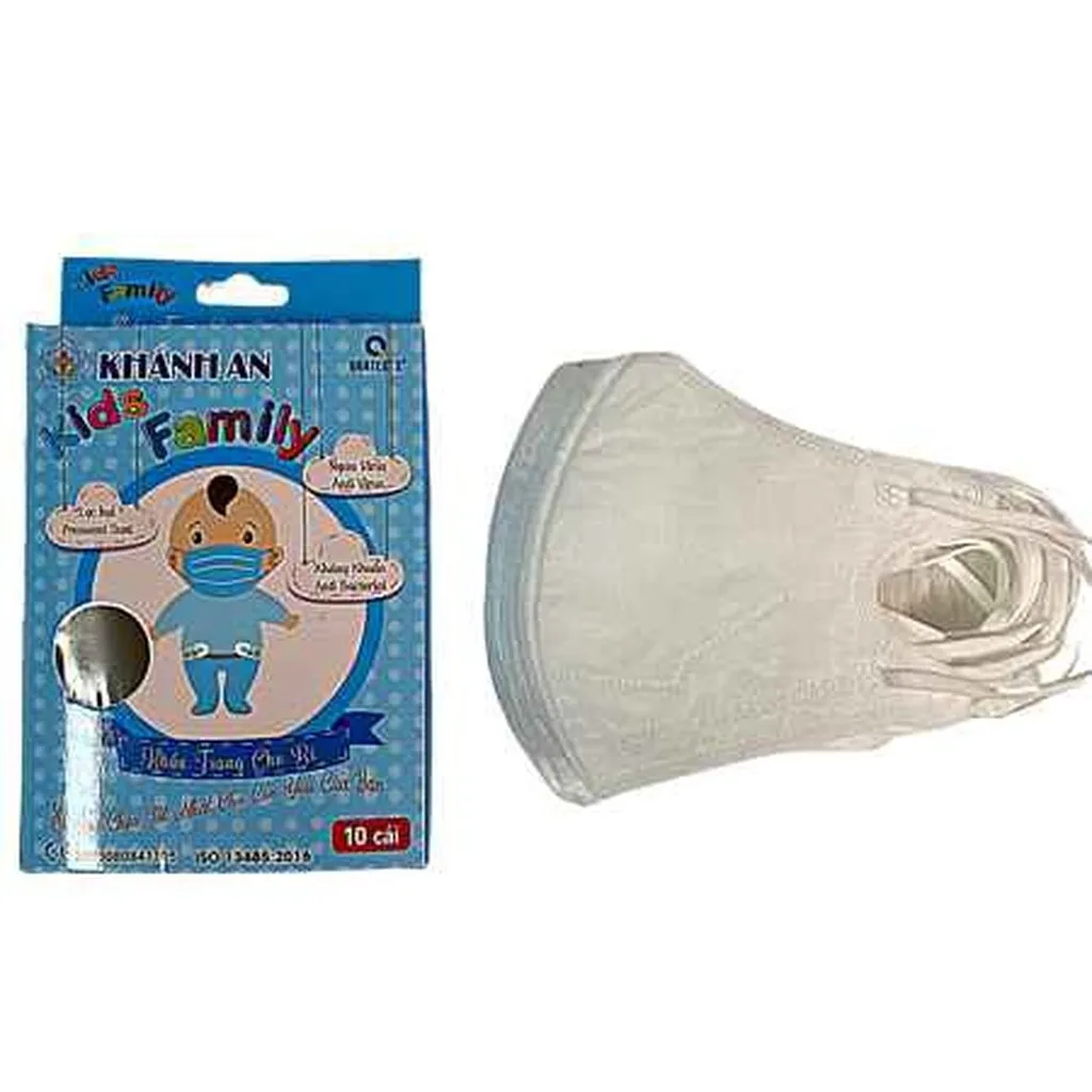 Alternative view of [hộp] Khẩu Trang Y Tế Kháng Khuẩn 4 Lớp Cho Bé Kids Family - Khánh An - Hộp 10 Cái