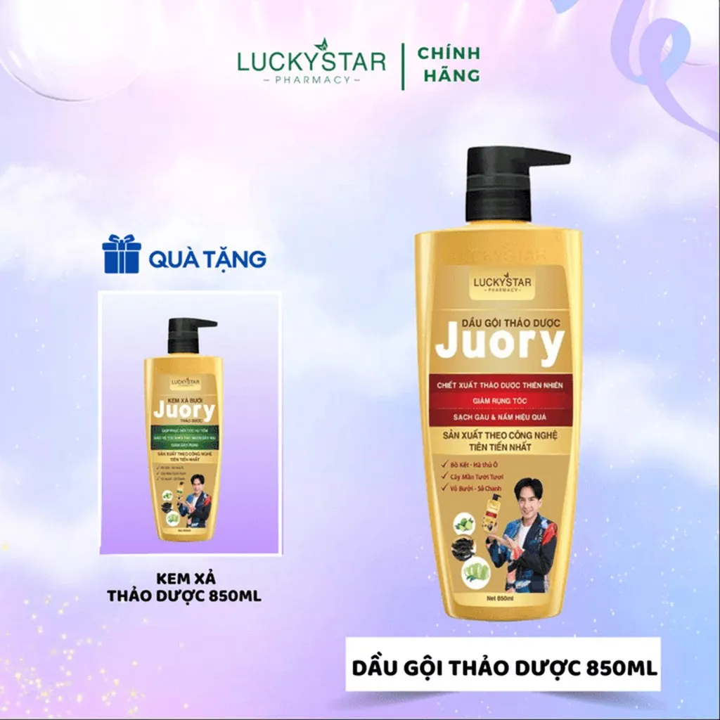 Dầu Gội Thảo Dược Juory 850ml - Lucky Star