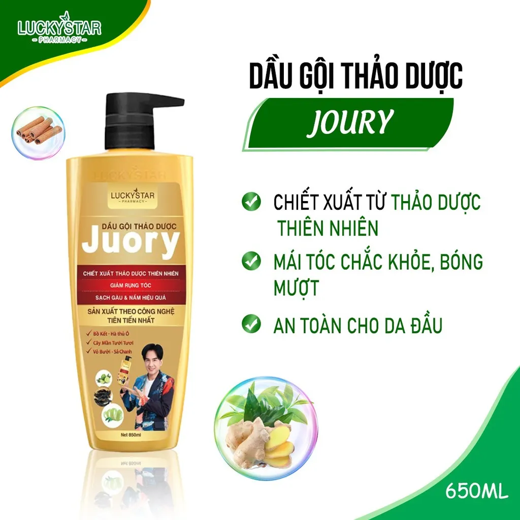 Alternative view of Dầu Gội Thảo Dược Juory 850ml - Lucky Star