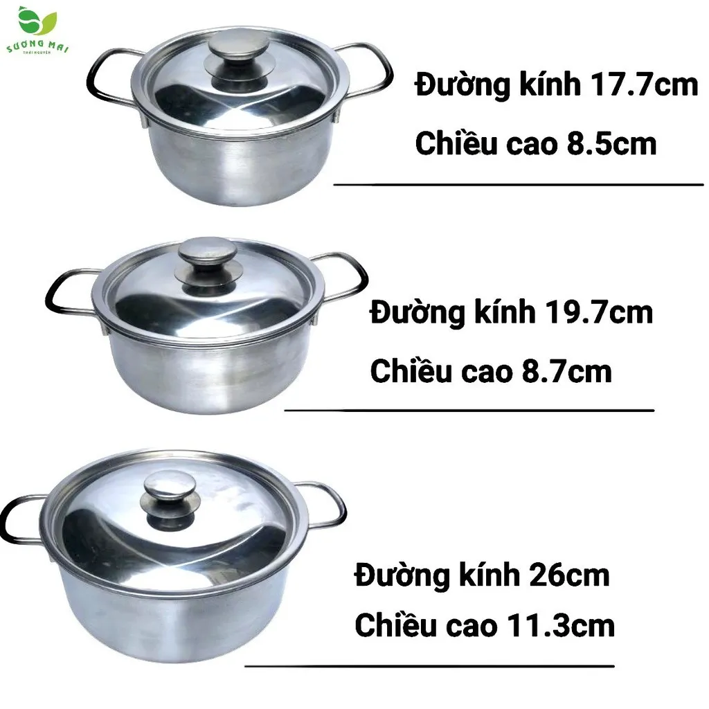 Alternative view of Bộ Nồi Inox 3 Món, Nắp Inox - Sharp
