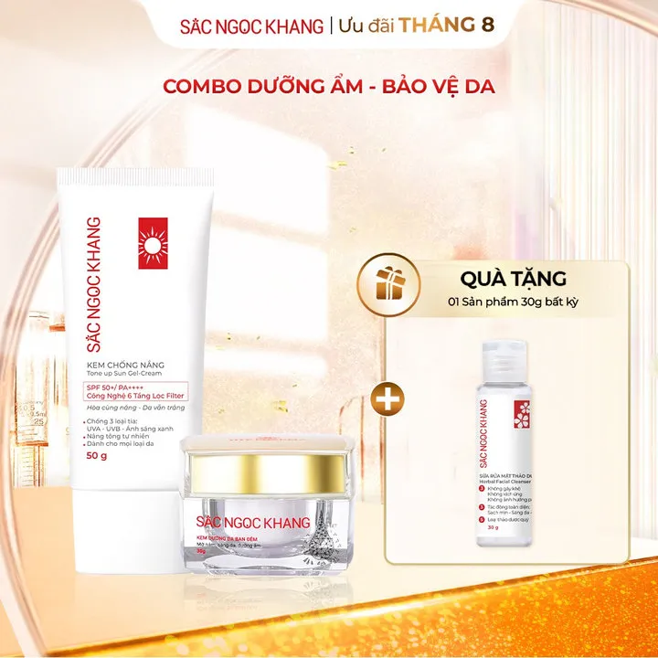 Combo Kem Dưỡng Da Ban Đêm 30g + Kem Chống Nắng Sa Mạc - Sắc Ngọc Khang