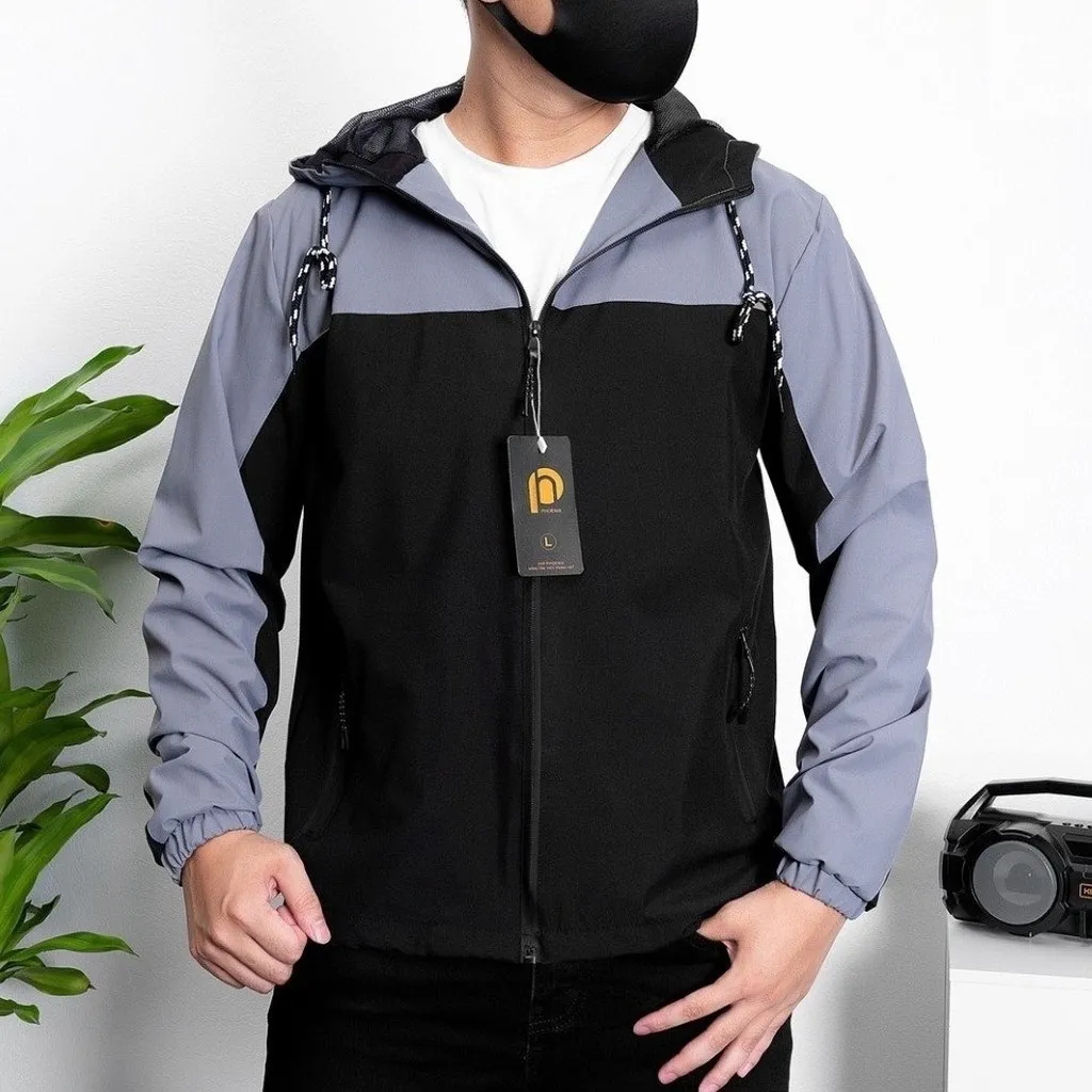 Alternative view of Áo Khoác Gió Nam Phối Màu Chất Vải Chống Nước Cao Cấp - Chipxinhxk