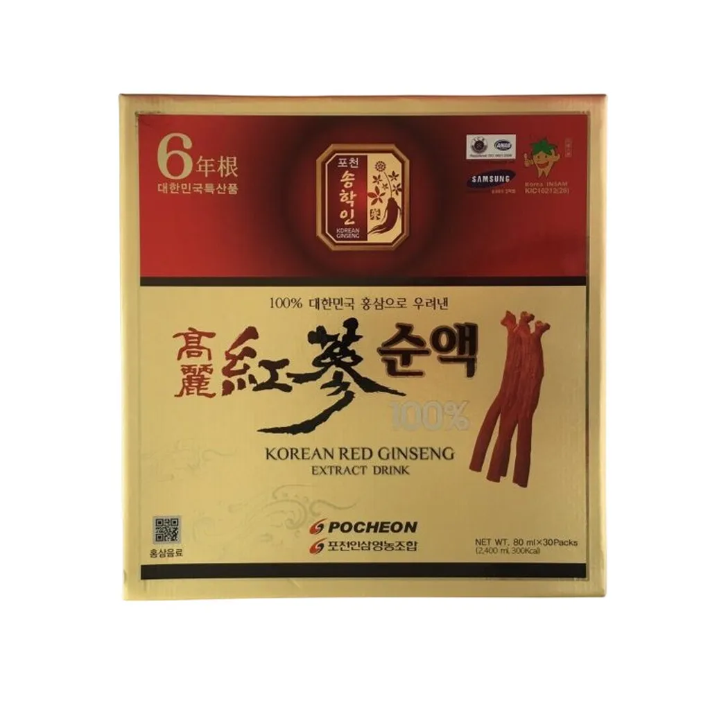 [hộp] Nước Hồng Sâm Tinh Chất 80ml - Ginseng House - 30 Gói/hộp