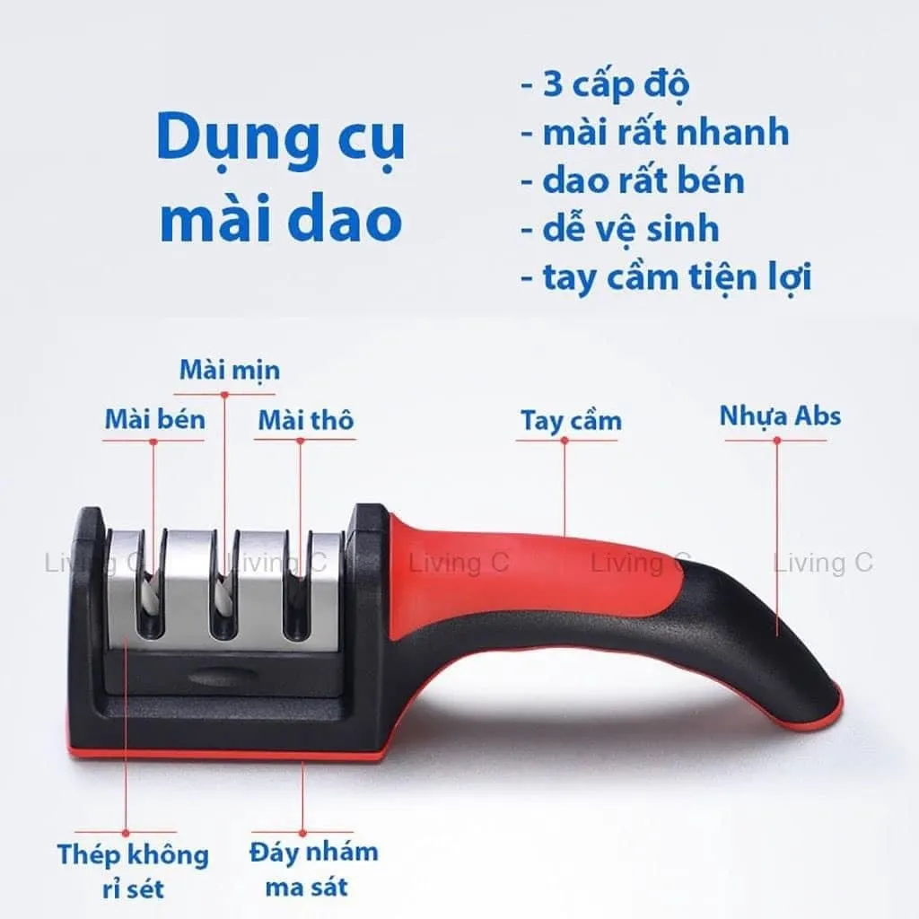 Alternative view of Dụng Cụ Mài Dao 3 Rãnh 3 Cấp Độ Inox - Su