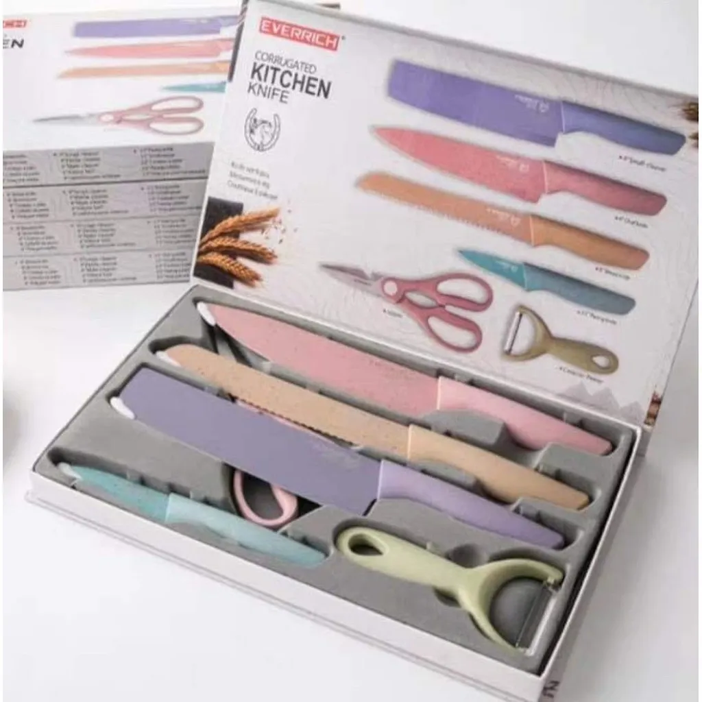 Bộ Dao Lúa Mạch Kitchen Everrich 6 Món - Su