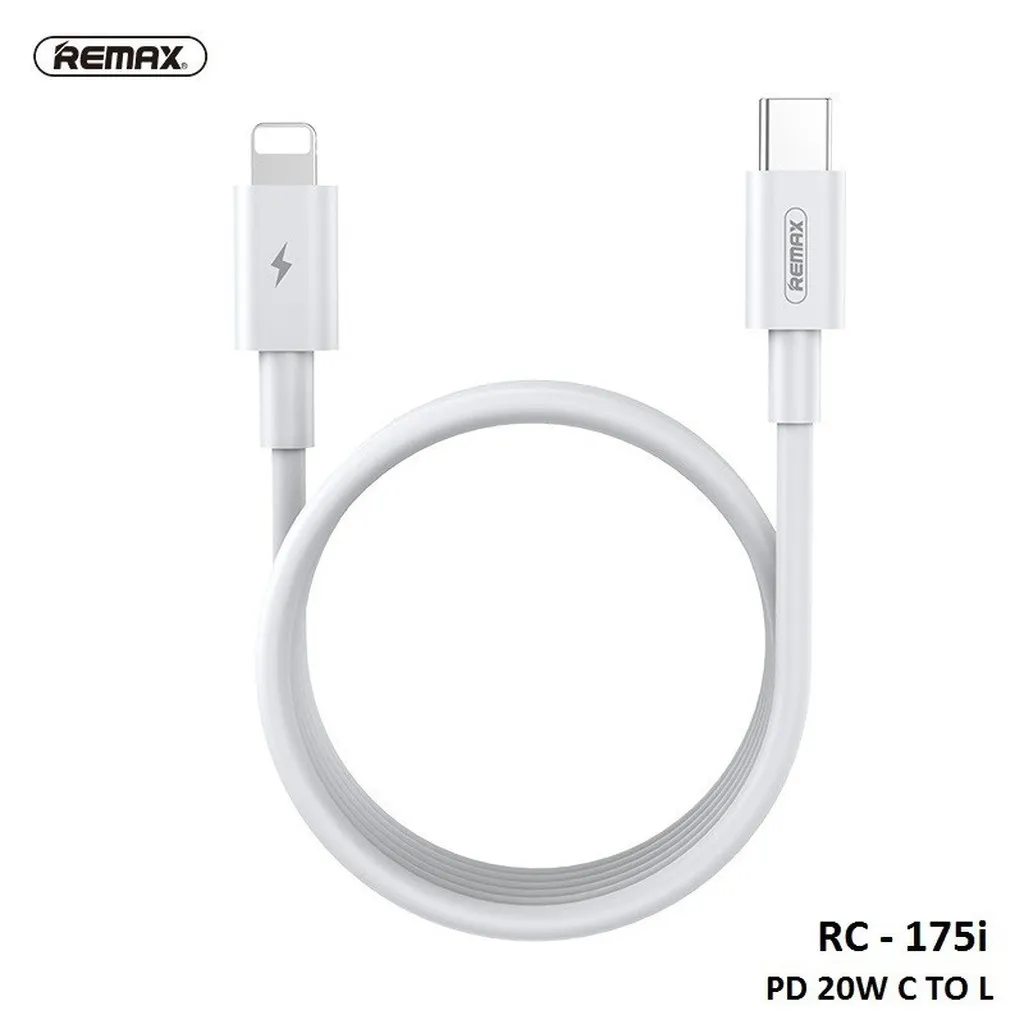 Cáp Sạc Nhanh Rc-175i Cổng Type C Ra Lightning Max 20w - Remax