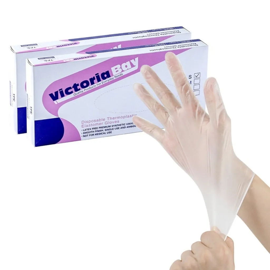 Hộp 100 Găng Tay, Bao Tay Nilon Dùng 1 Lần Tiện Lợi - Su