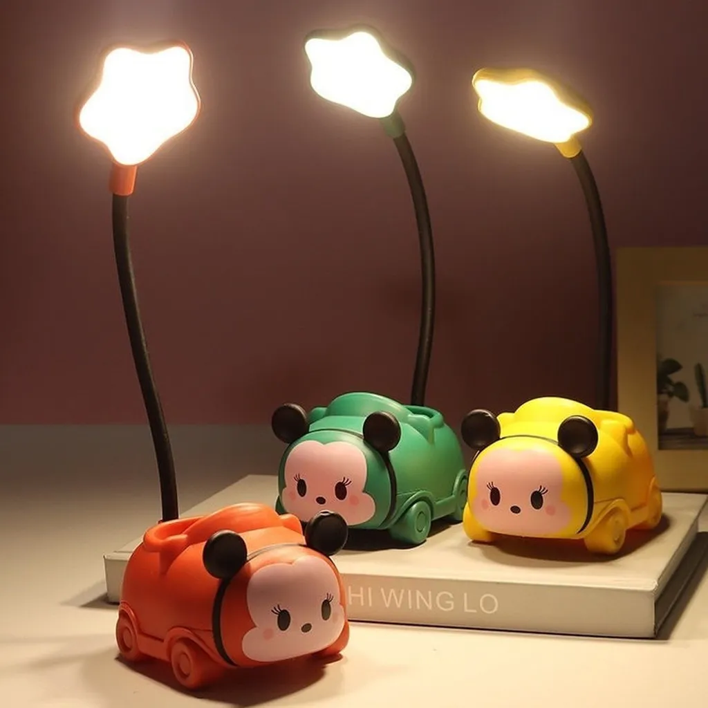 Đèn Học Để Bàn Mini Có Thể Gập Xoay 360 Độ Hình Thú - Su (giao Màu Ngẫu Nhiên)