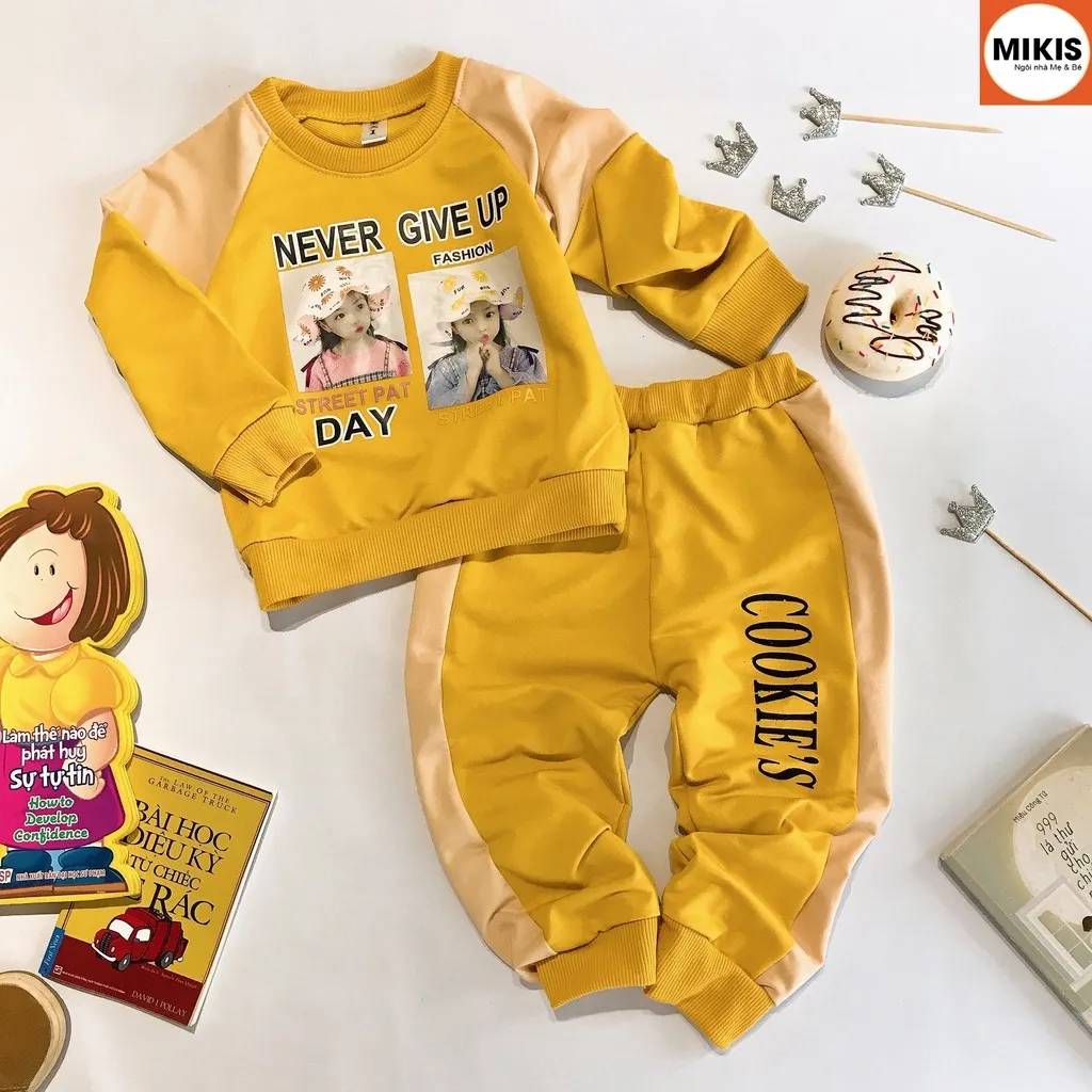 [giảm 50%] Bộ Quần Áo Nỉ Cookies - Mikis