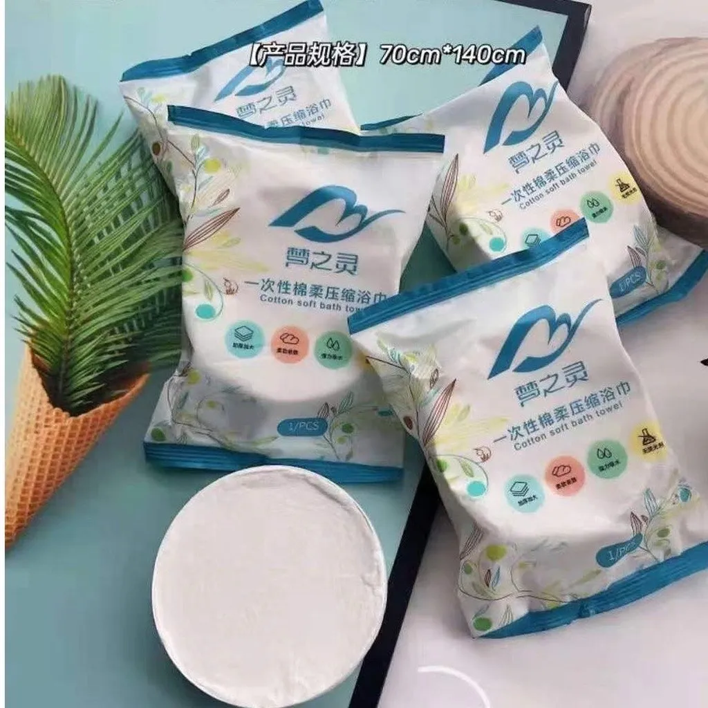 Khăn Tắm Nén Du Lịch Bằng Cotton Dùng Một Lần - Su