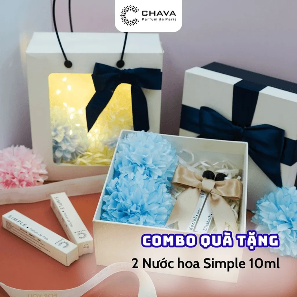[combo Quà Tặng] 2 Chai Nước Hoa Simple 10ml - Chava