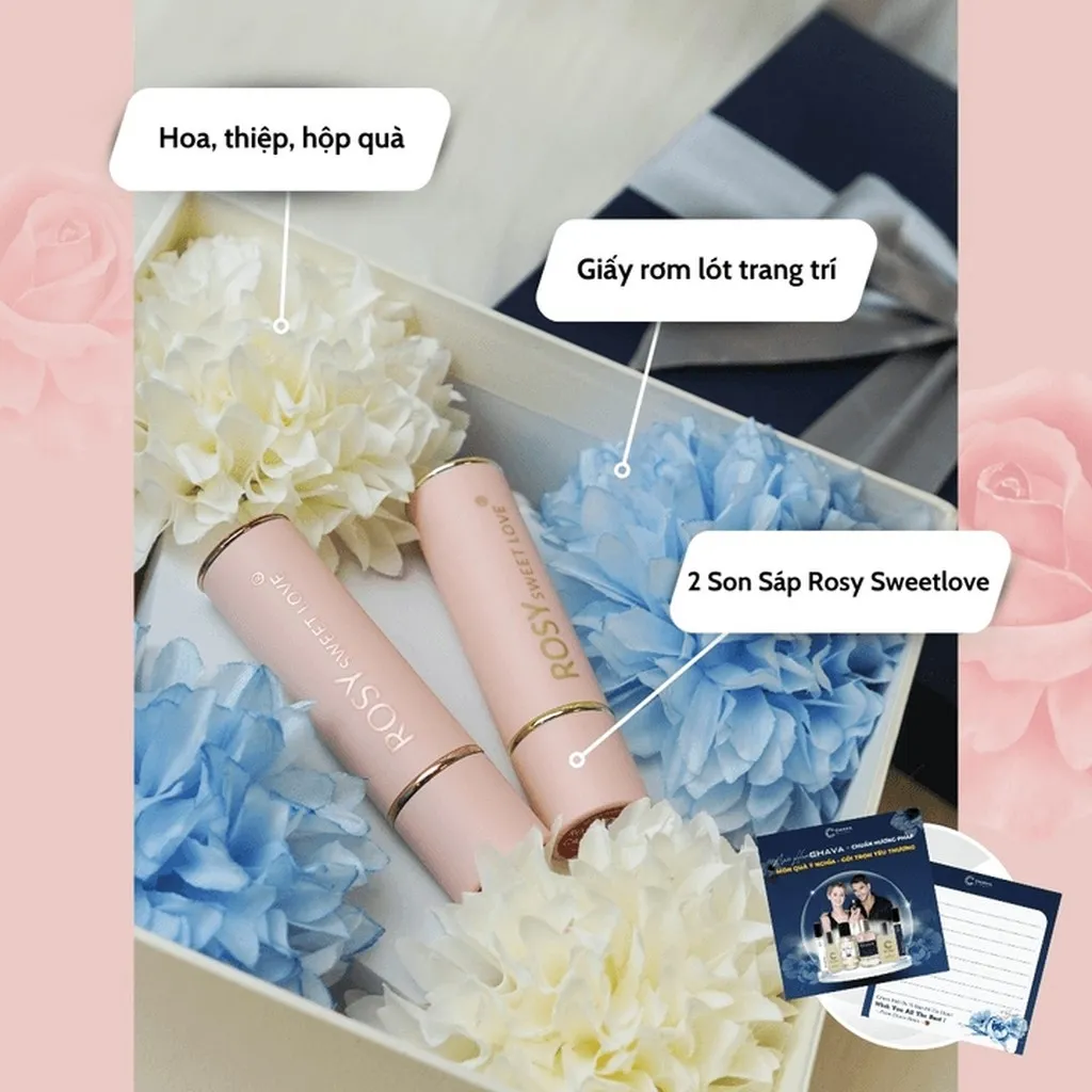 Alternative view of [combo Quà Tặng] 2 Son Sáp Lì Sweet Love - Rosy