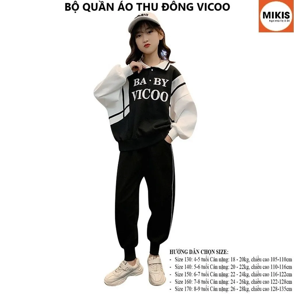 [giảm 50%] Bộ Quần Áo Thời Trang Thu Đông Vicoo - Mikis