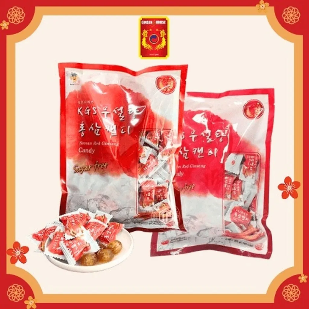 Combo 2 Gói Kẹo Hồng Sâm Không Đường Kgs 300g - Ginseng House