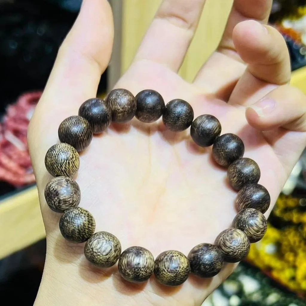 Vòng Tay Trầm Hương Tốc Thiên Nhiên Size Hạt 10 Ly - Thắng Giang