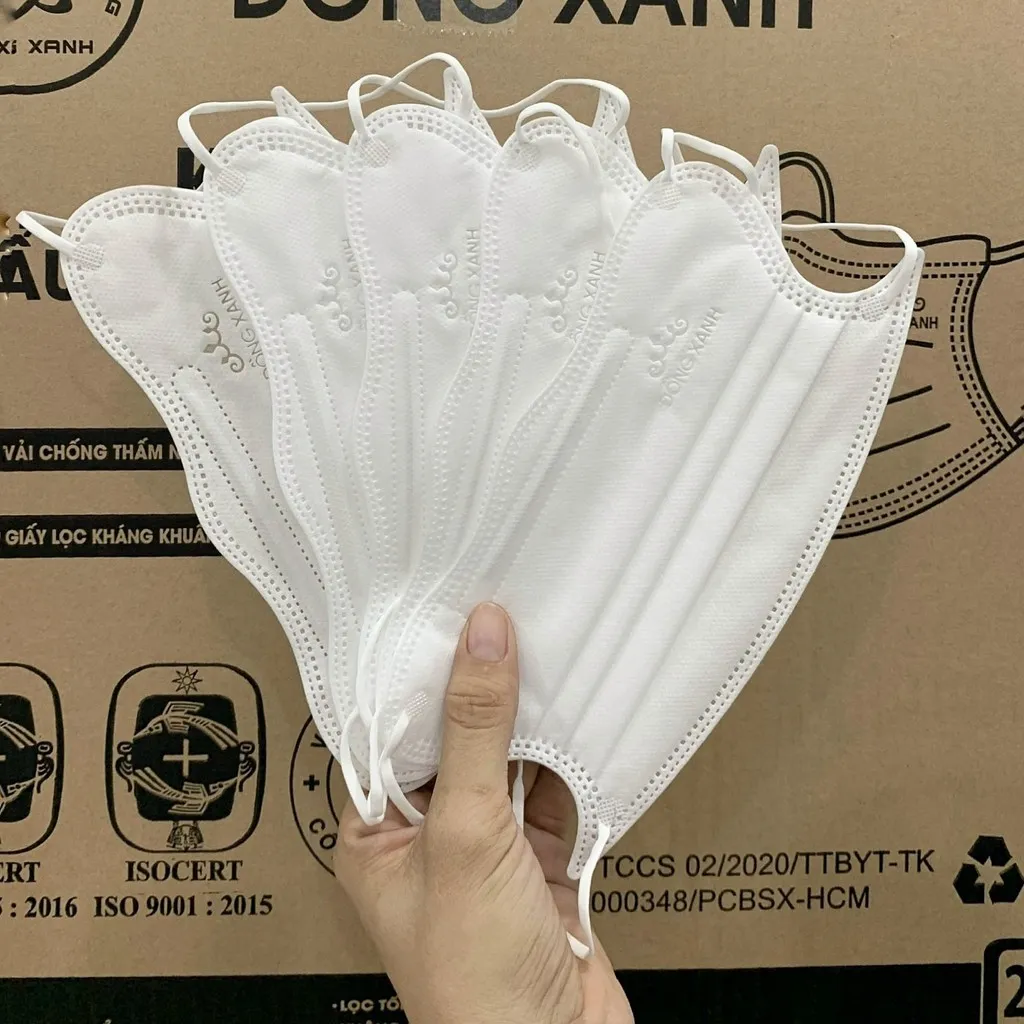 [hộp] Khẩu Trang Y Tế + 4d Con Cua (10 Cái/túi, 4 Túi/hộp) - Đồng Xanh Premium