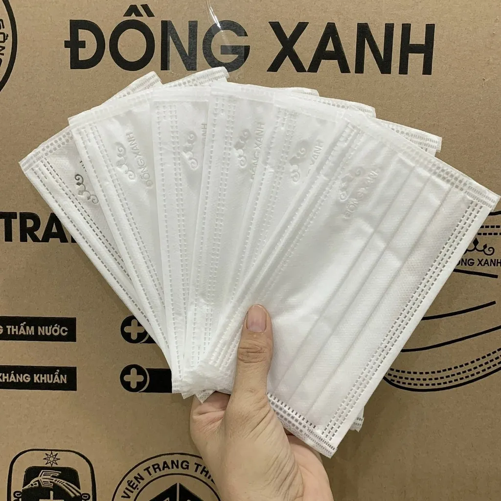 Alternative view of [thùng] Khẩu Trang Y Tế 4 Lớp (50 Cái/hộp, 50 Hộp/thùng) - Đồng Xanh Premium - Thùng 2500 Cái