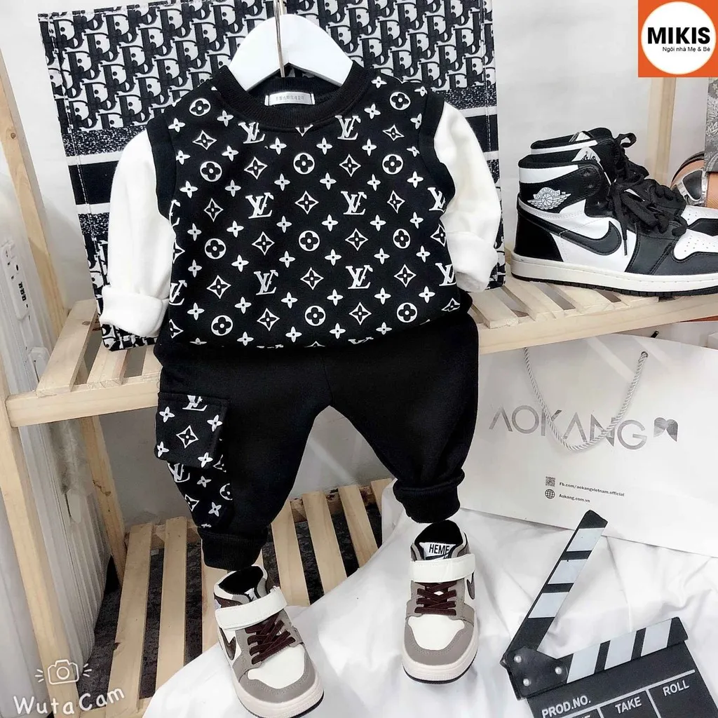 [giảm 50%] Bộ Quần Áo Nỉ Thời Trang Lv - Mikis