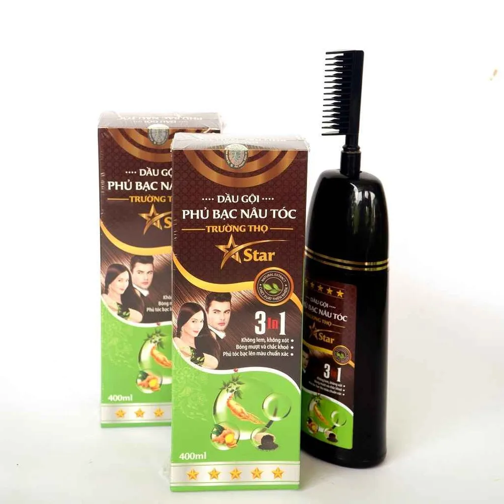 Alternative view of Dầu Gội Phủ Bạc Nâu Tóc 400ml - Dạ Thảo Liên