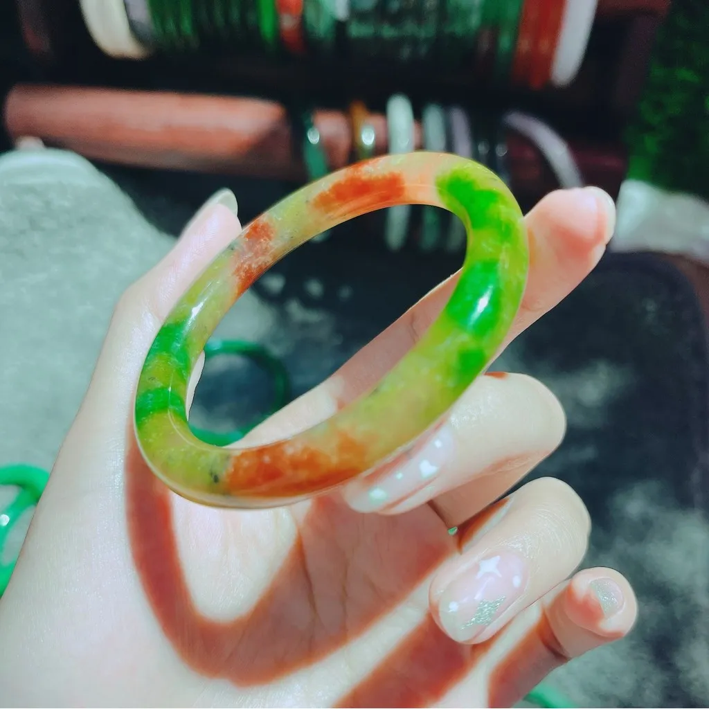 Alternative view of Vòng Tay Cẩm Thạch Tứ Quý Thiên Nhiên Màu Hỗn Hợp - Thắng Giang