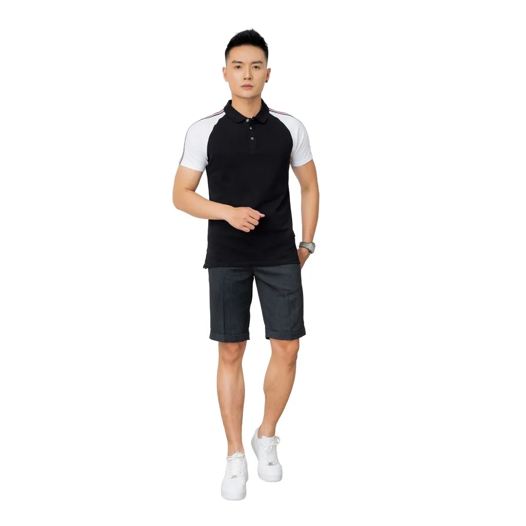Alternative view of Áo Polo Nam Cotton Phối Màu Sang Trọng Algplo52 - Aligro