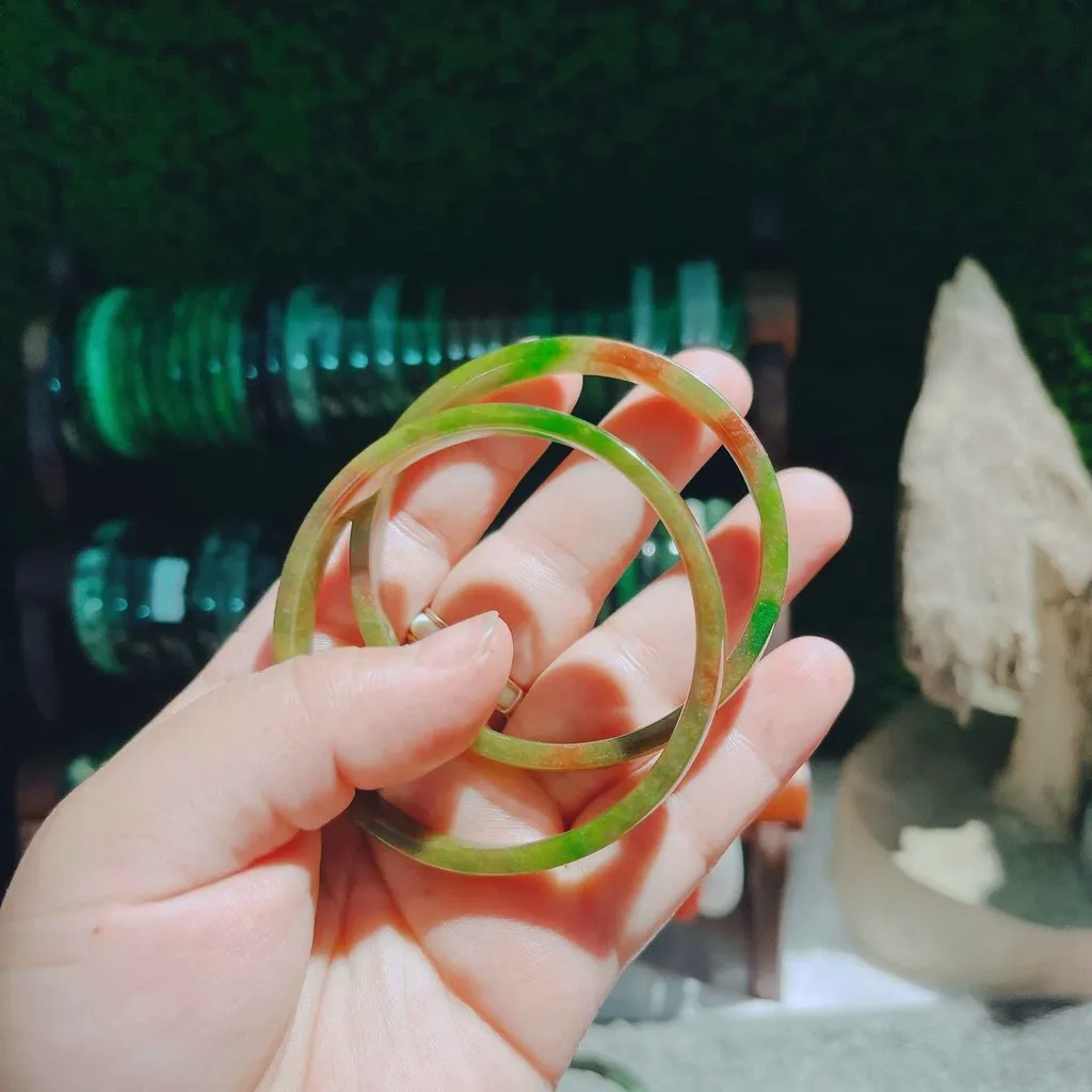 Alternative view of Vòng Tay Cẩm Thạch Tứ Quý Bản Vuông - Thắng Giang