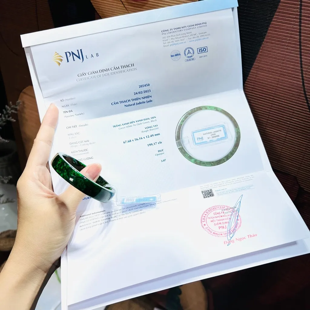 Vòng Tay Ngọc Cẩm Thạch Sơn Thuỷ Thiên Nhiên - Thắng Giang