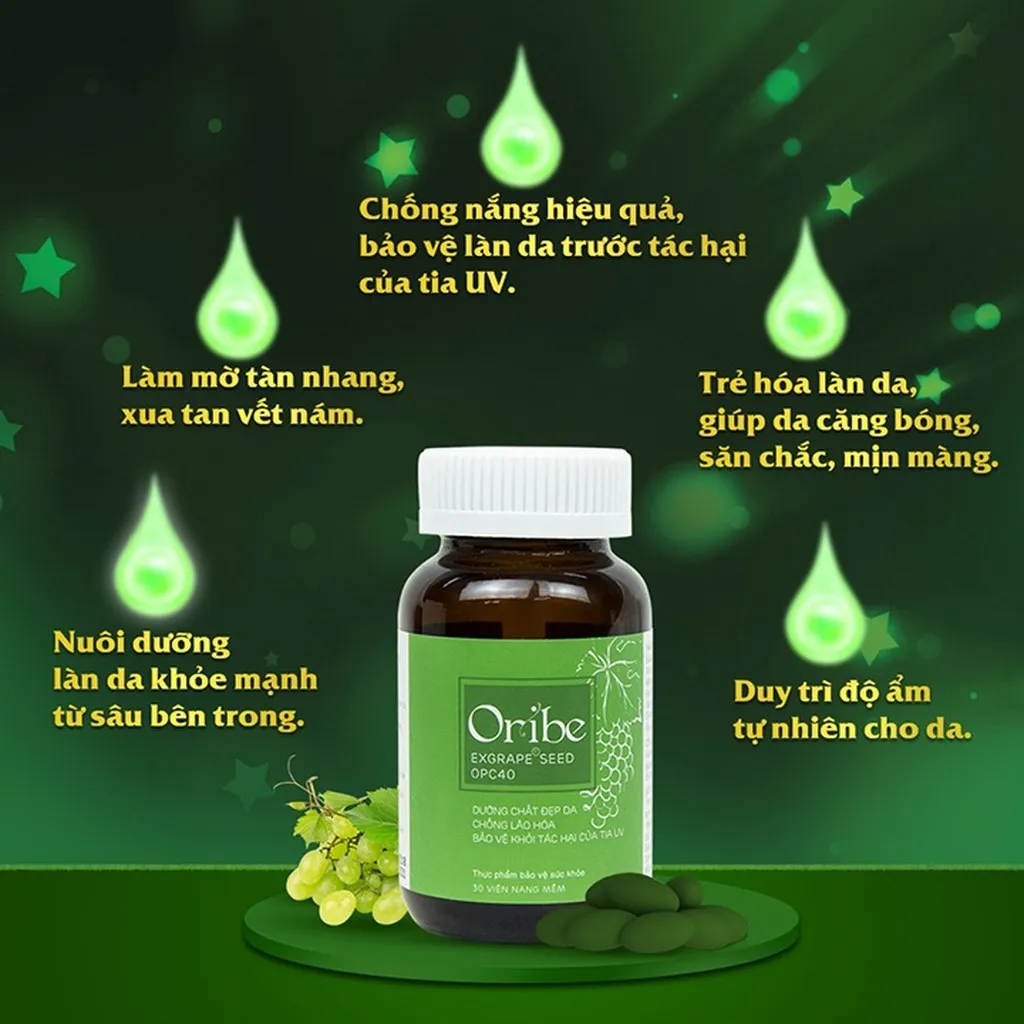 Alternative view of [thùng] 20 Hộp Viên Uống Trắng Da Sạch Nám Chống Lão Hóa - Oribe