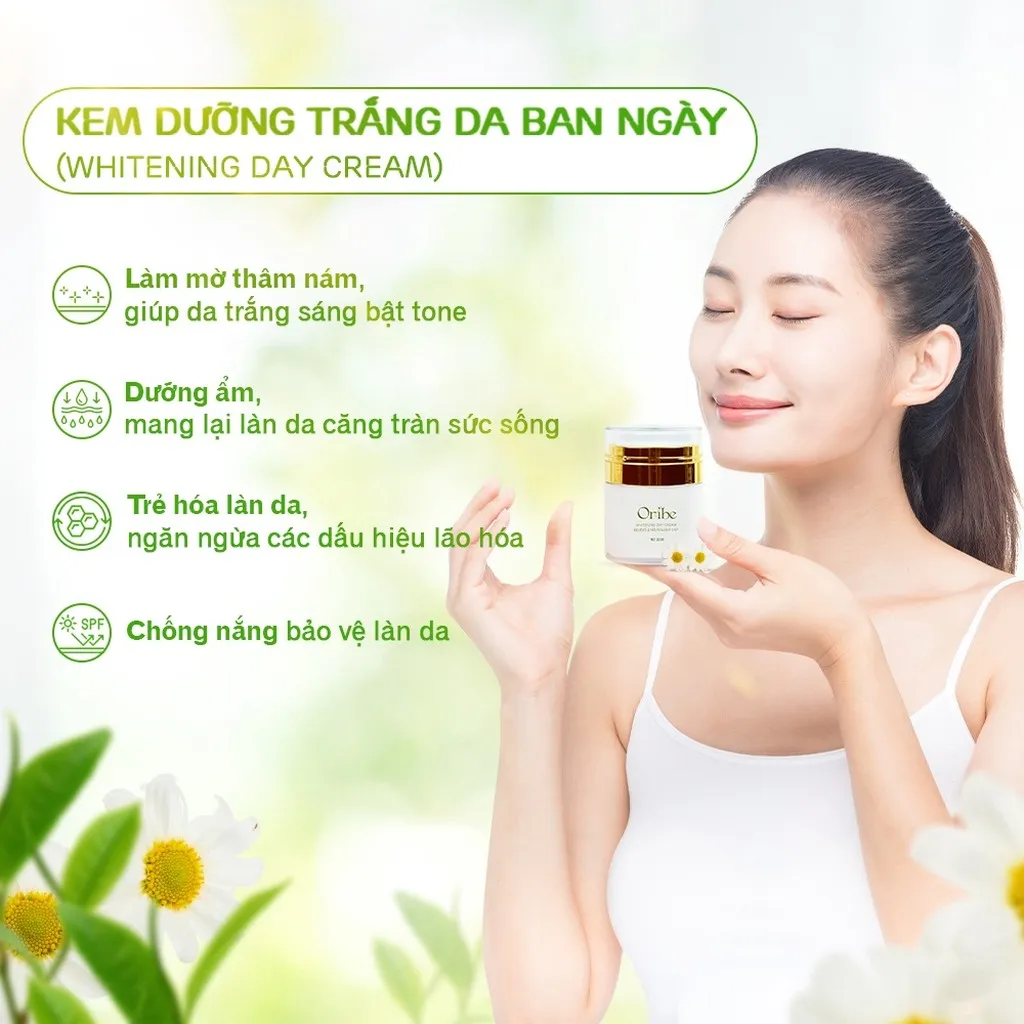 Alternative view of Bộ Đôi Sản Phẩm Dưỡng Trắng Da Ngày Và Đêm Oribe Giúp Dưỡng Ẩm, Trắng Da, Chống Lão Hóa, Mờ Nám - Oribe
