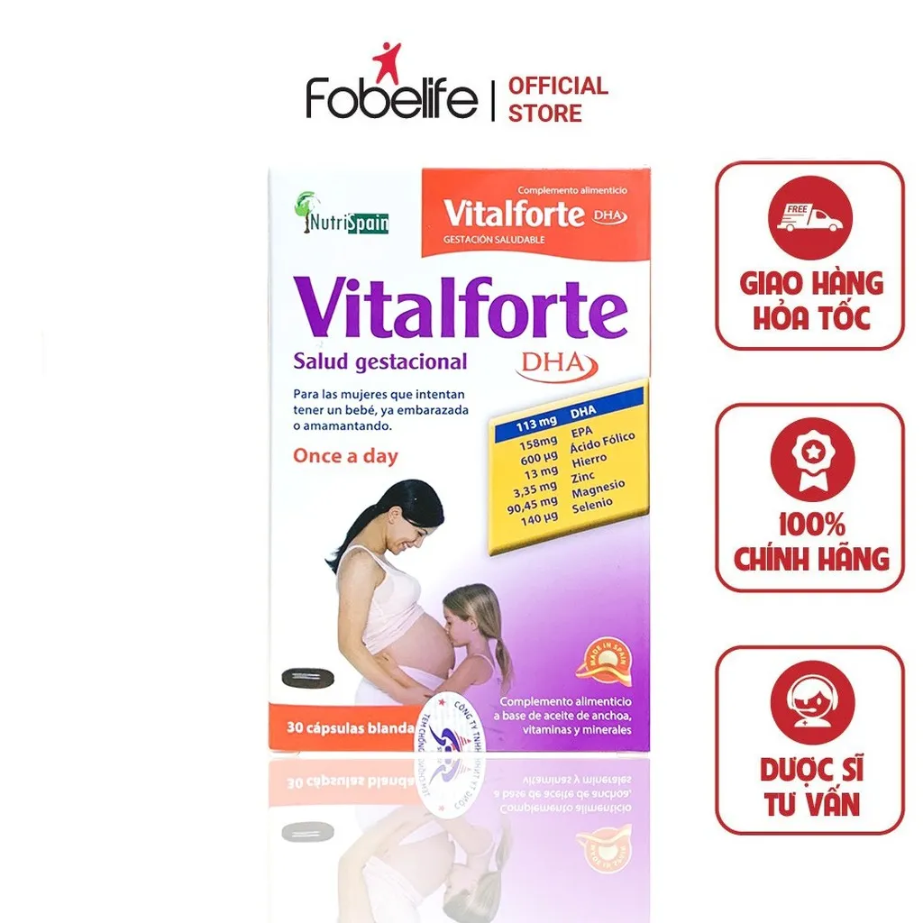 Viên Uống Vital Forte Bổ Sung Vitamin Và Khoáng Chất Cho Mẹ Bầu - Starusa