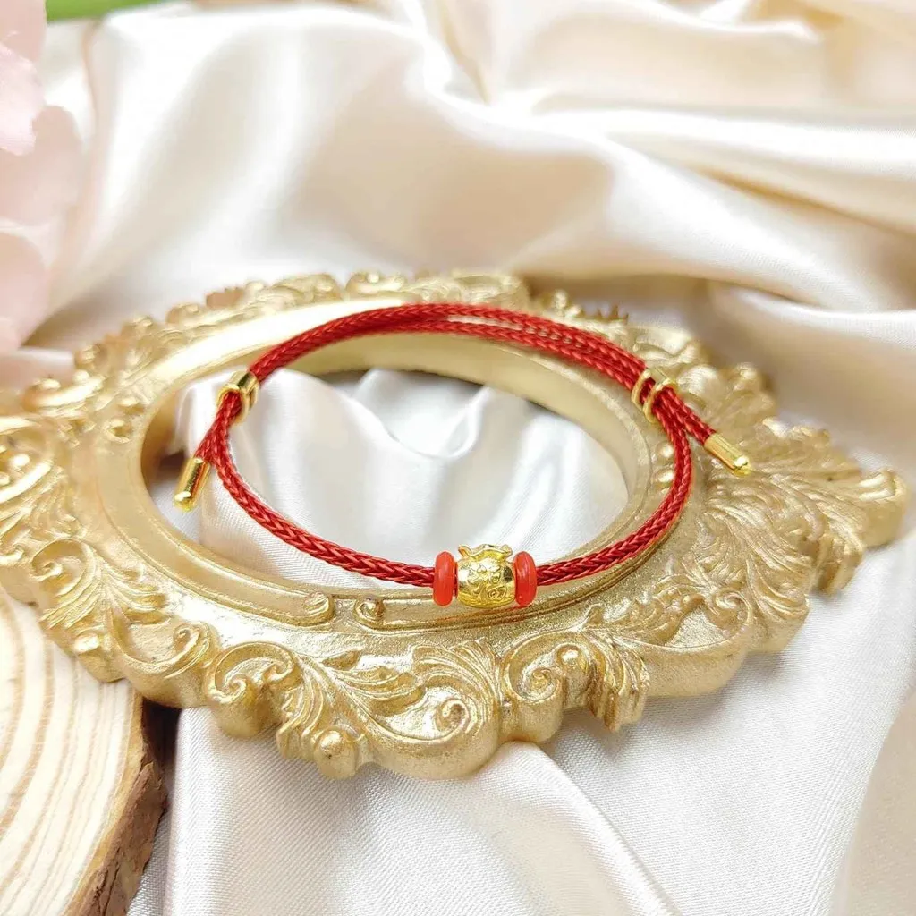 Vòng Tay Túi Tiền Vàng Ta 24k May Mắn - Thắng Giang