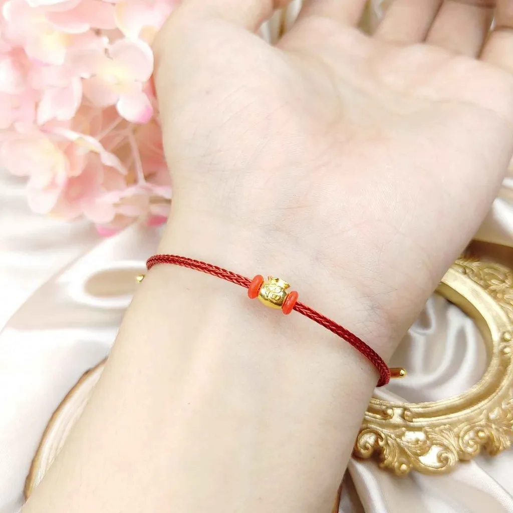 Alternative view of Vòng Tay Túi Tiền Vàng Ta 24k May Mắn - Thắng Giang