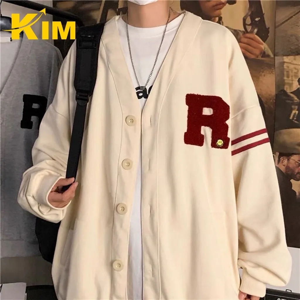 Alternative view of Áo Khoác Nỉ Cardigan Chữ R Phong Cách Hàn Quốc - Kim