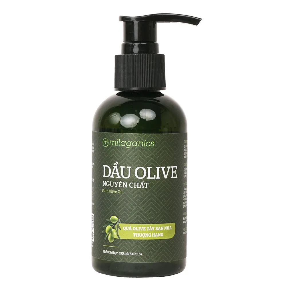 Alternative view of New Version Dầu Olive Nguyên Chất Dưỡng Da - Tóc - Môi 150ml - Milaganics