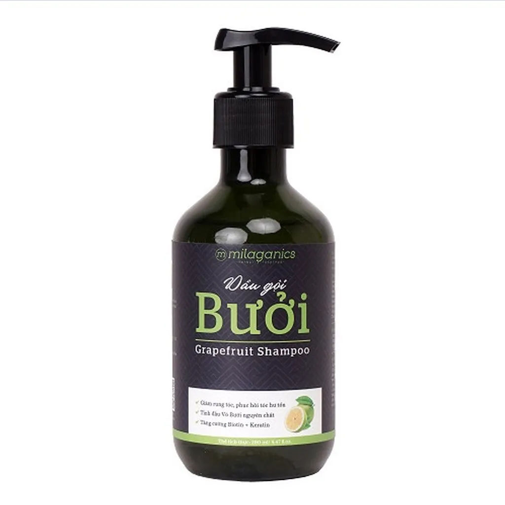 Alternative view of New Version Dầu Gội Bưởi Ngừa Rụng & Kích Thích Mọc Tóc 280ml - Milaganics