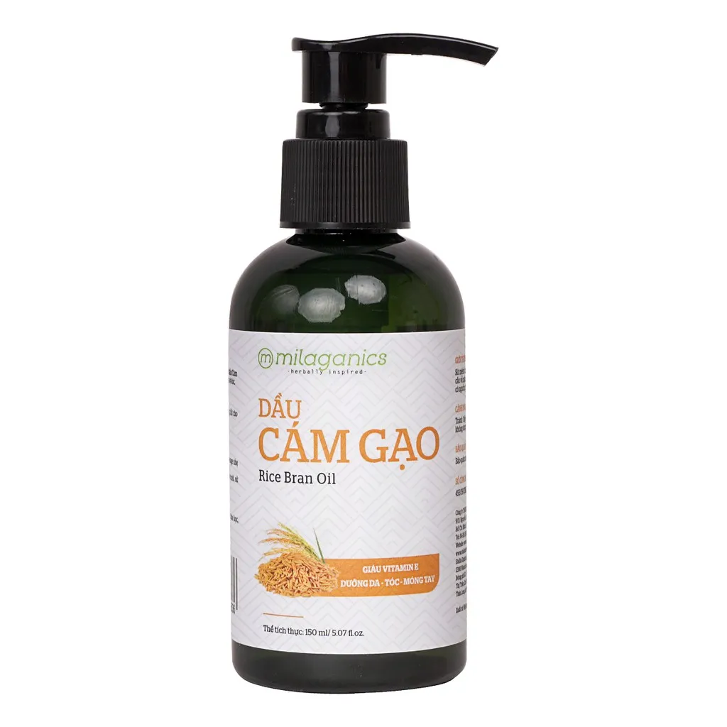 Alternative view of New Version Dầu Cám Gạo Nguyên Chất Thiên Nhiên 150ml - Milaganics