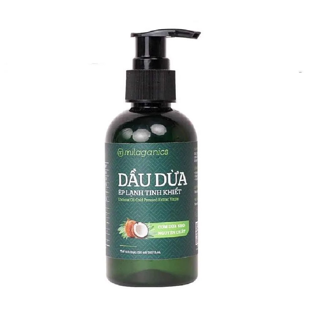 Alternative view of New Version Dầu Dừa Nguyên Chất Ép Lạnh 150ml - Milaganics