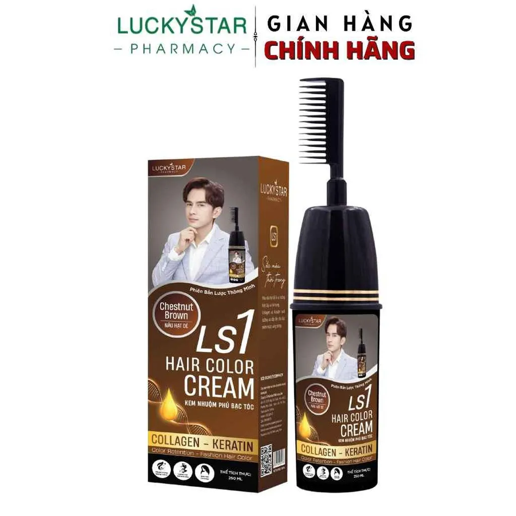 Alternative view of Kem Nhuộm Phủ Bạc Nâu Hạt Dẻ 250ml - Lucky Star