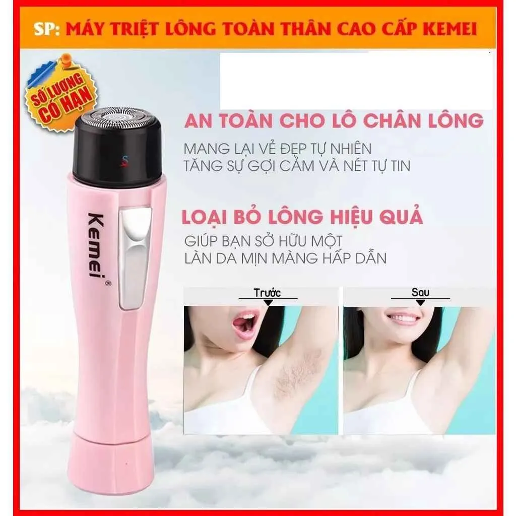 Alternative view of Máy Cạo Lông Nách, Lông Chân, Lông Tay Km-1012 - Kemei