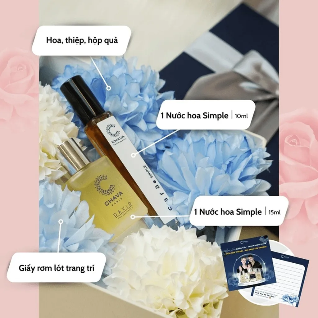 Alternative view of [combo Quà Tặng]1 Chava Simple 10ml + 1 Chava Simple 15ml - Chava