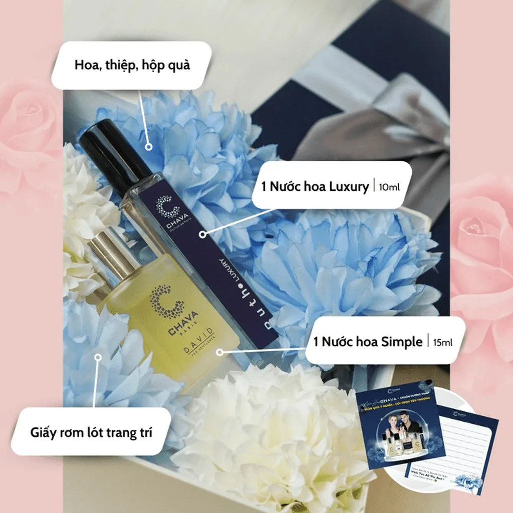 Alternative view of [combo Quà Tặng] 1 Chava Luxury 10ml + 1 Chava Simple 15ml - Chava