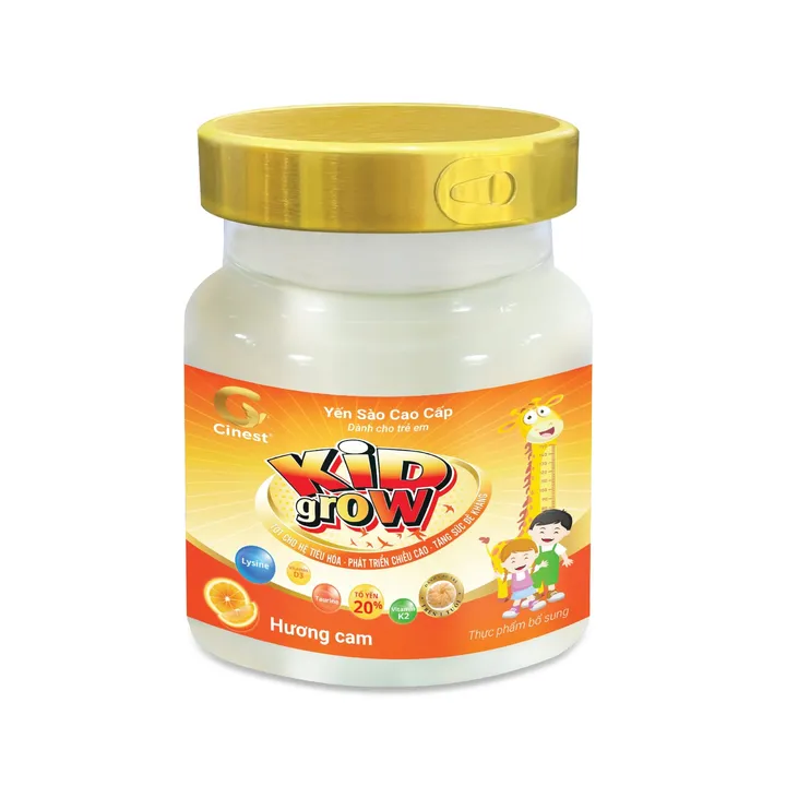 Alternative view of [lốc 6 Hũ] Yến Sào Cinest 20% Kid Grow Hương Cam 70ml - Franci