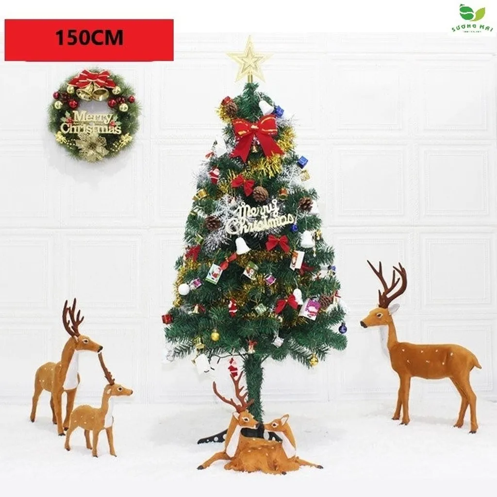 Alternative view of Cây Thông Noel Đầy Đủ Phụ Kiện Cao 90 & 150cm - 180cm- Sương Mai