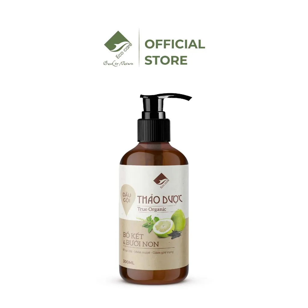 Dầu Gội Thảo Dược True Organic 300ml - Ecocare