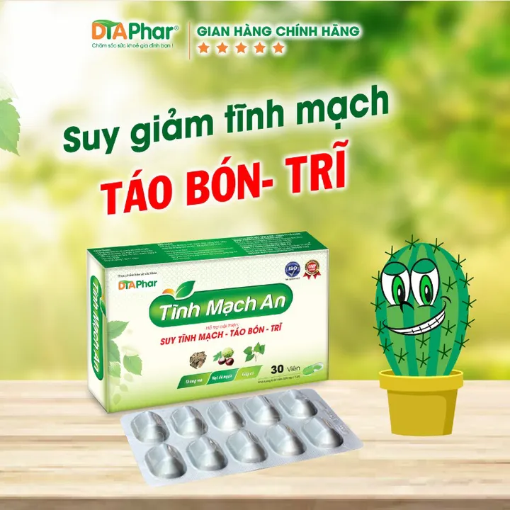 Alternative view of Viên Uống Tĩnh Mạch An Hỗ Trợ Cải Thiện Suy Tĩnh Mạch Táo Bón Trĩ Hộp 30 Viên