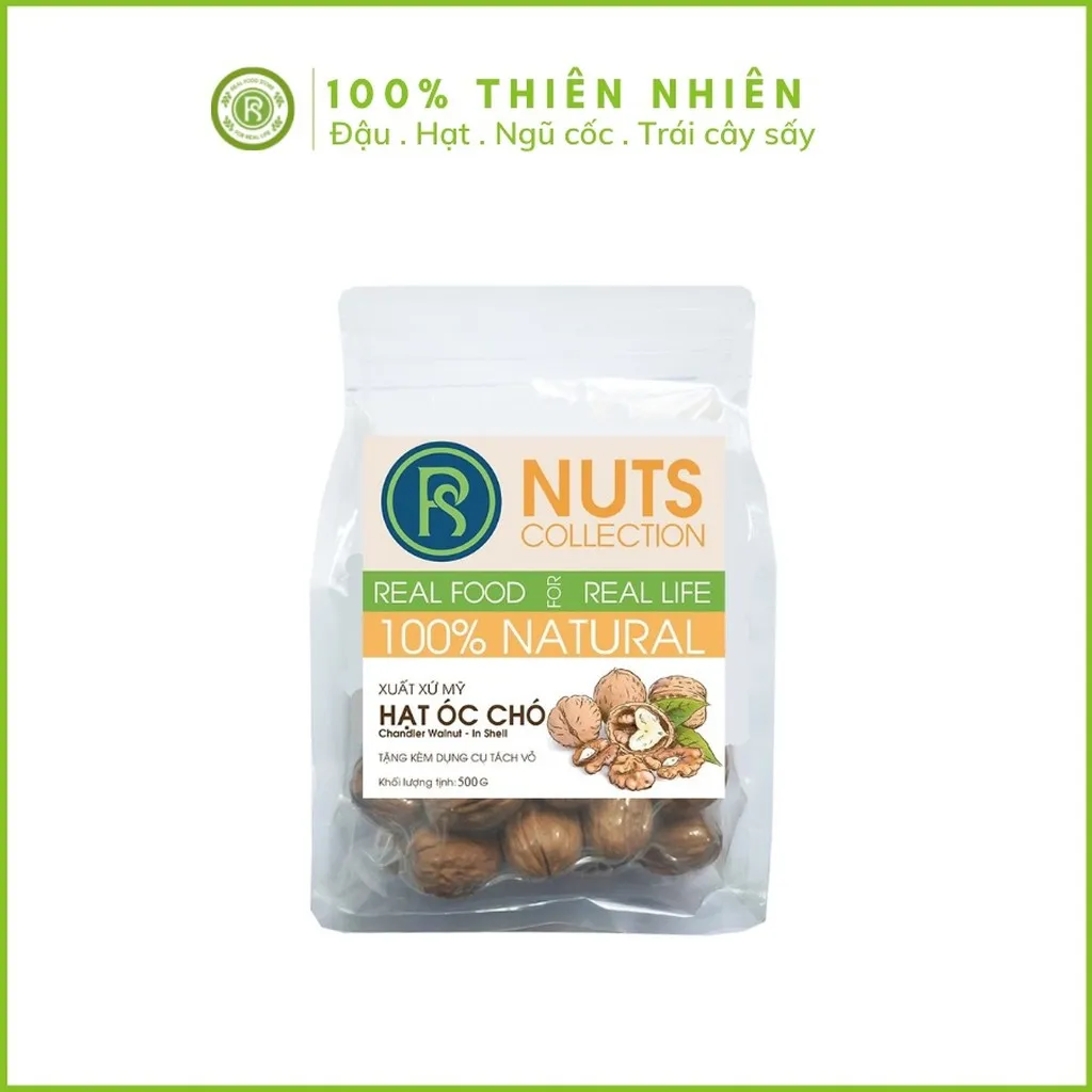 Hạt Óc Chó Vàng 500g - Real Food
