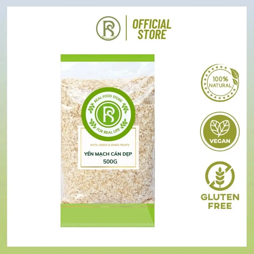 Yến Mạch Cán Dẹp 500g - Real Food