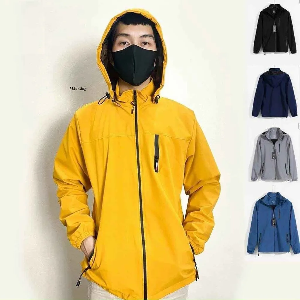 Alternative view of Áo Gió 2 Lớp Chống Nước Unisex Lót Lưới Cao Cấp - Diepchi Fashion