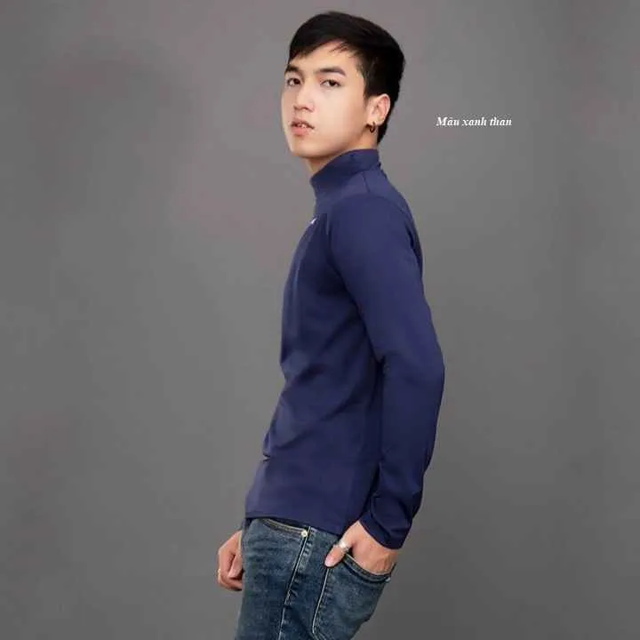 Alternative view of Áo Giữ Nhiệt Nỉ Bông Cho Nam Mềm Ấm Cổ Cao 3cm - Diepchi Fashion